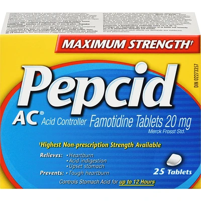 Maxium Strength AC Tablets, Acid Reducer for Heartburn 25 ea