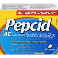 Maxium Strength AC Tablets, Acid Reducer for Heartburn 25 ea