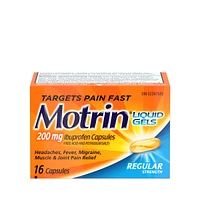 Regular Strength Pain Reief Ibuprofen 200mg, Liquid Gels