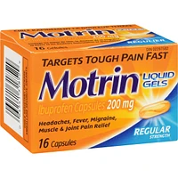 Regular Strength Pain Reief Ibuprofen 200mg, Liquid Gels