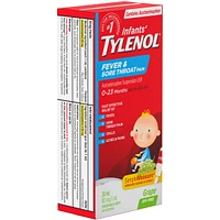 Infants' Medicine Fever & Sore Throat Pain Drops, Grape