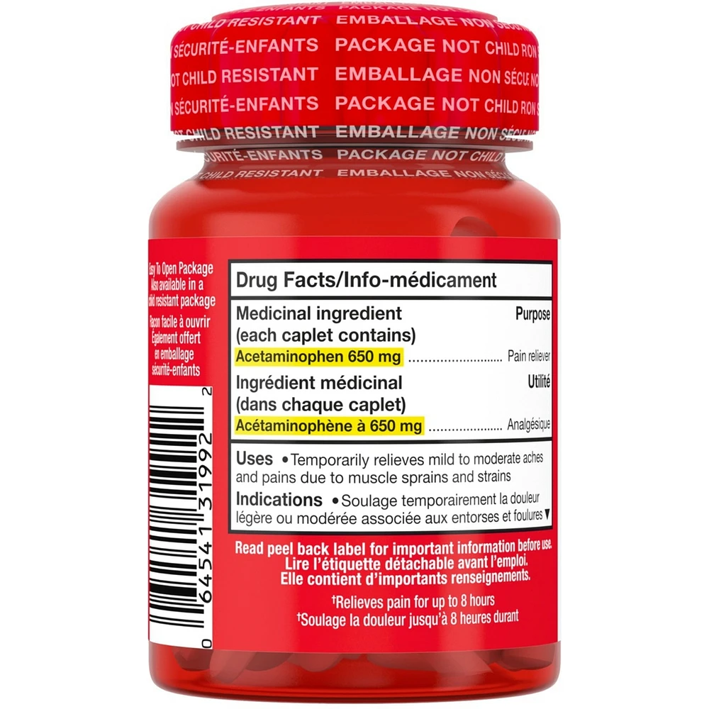 Muscle Aches & Body Pain Relief Acetaminophen