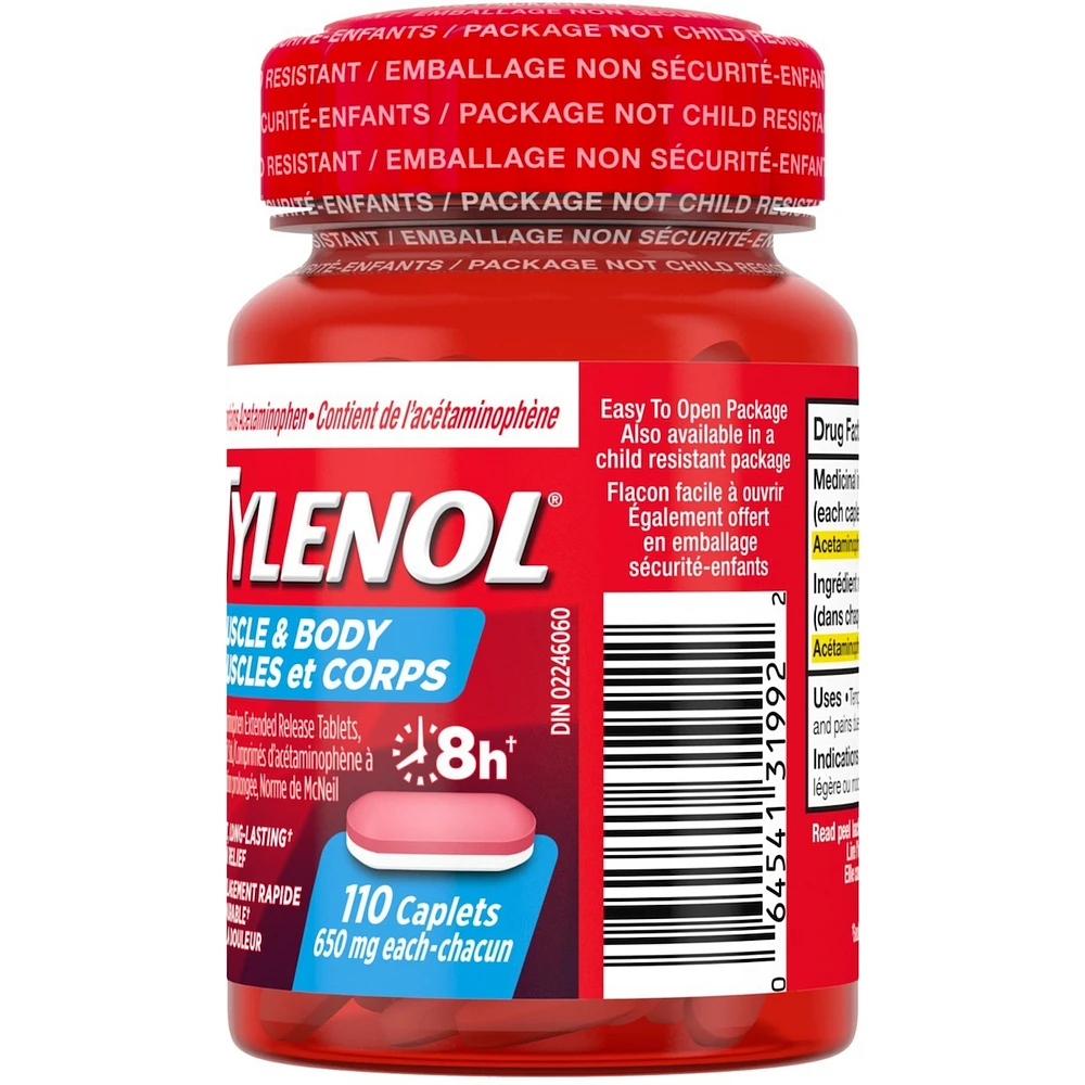 Muscle Aches & Body Pain Relief Acetaminophen