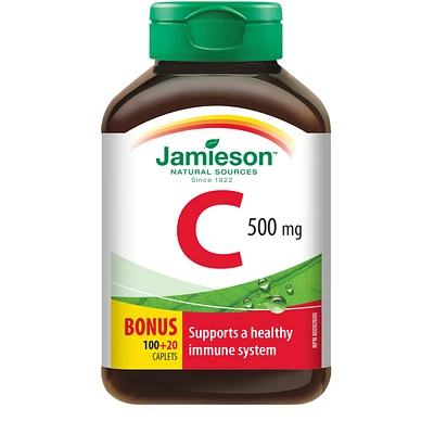 Vitamin C Caplets, 500 mg