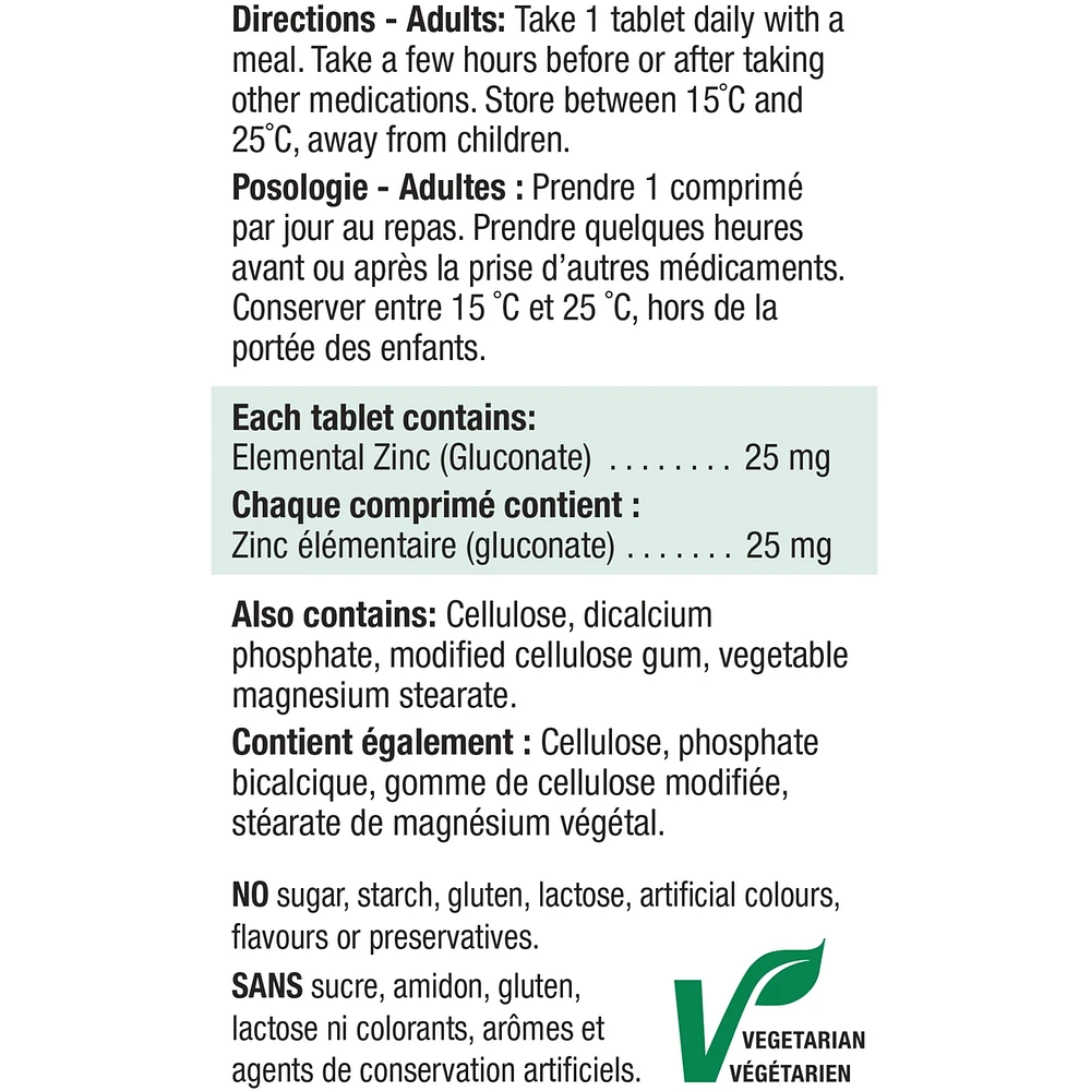 Zinc 25 mg