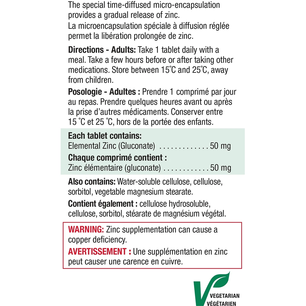 Zinc 50 mg Timed Release