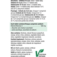 Chewable Vitamin C 500 mg Citrus Fruit Flavour