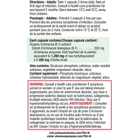 Echinacea  High Potency Organic Capsules, 1,200 mg