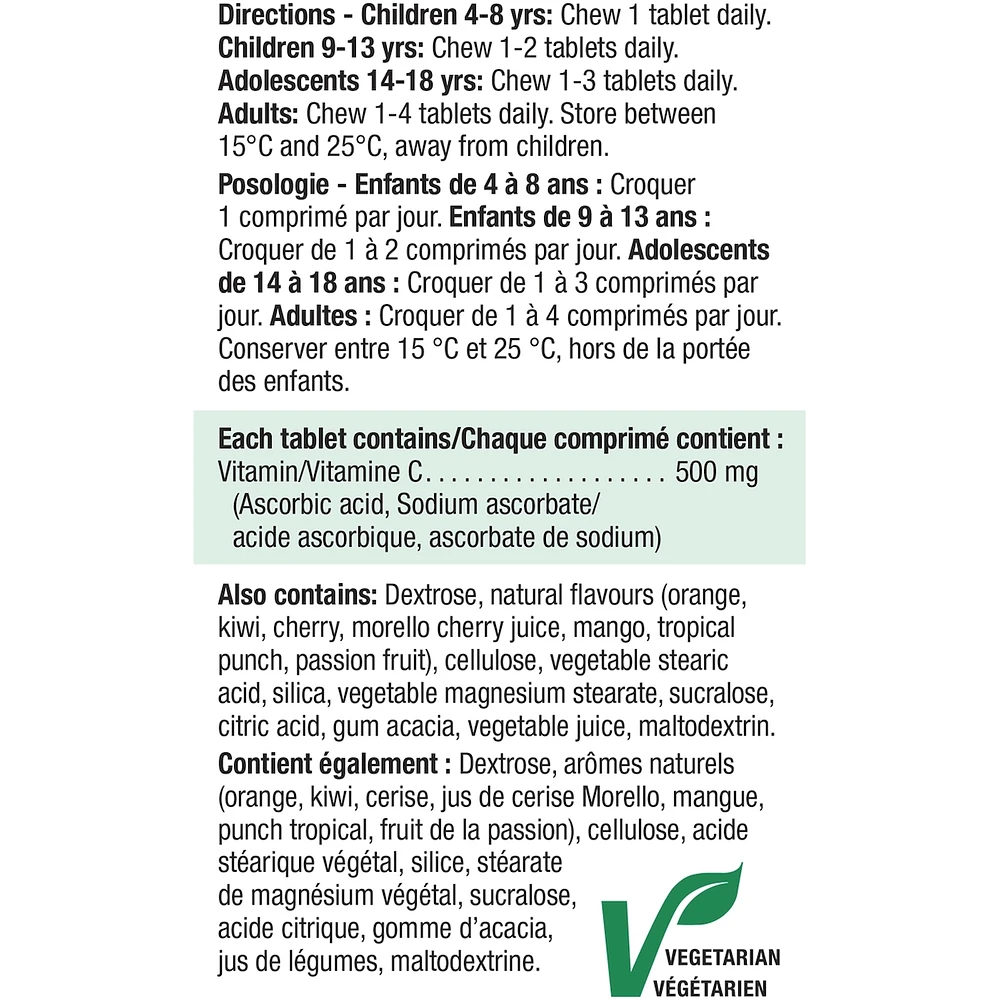 Chewable Vitamin C 500 mg