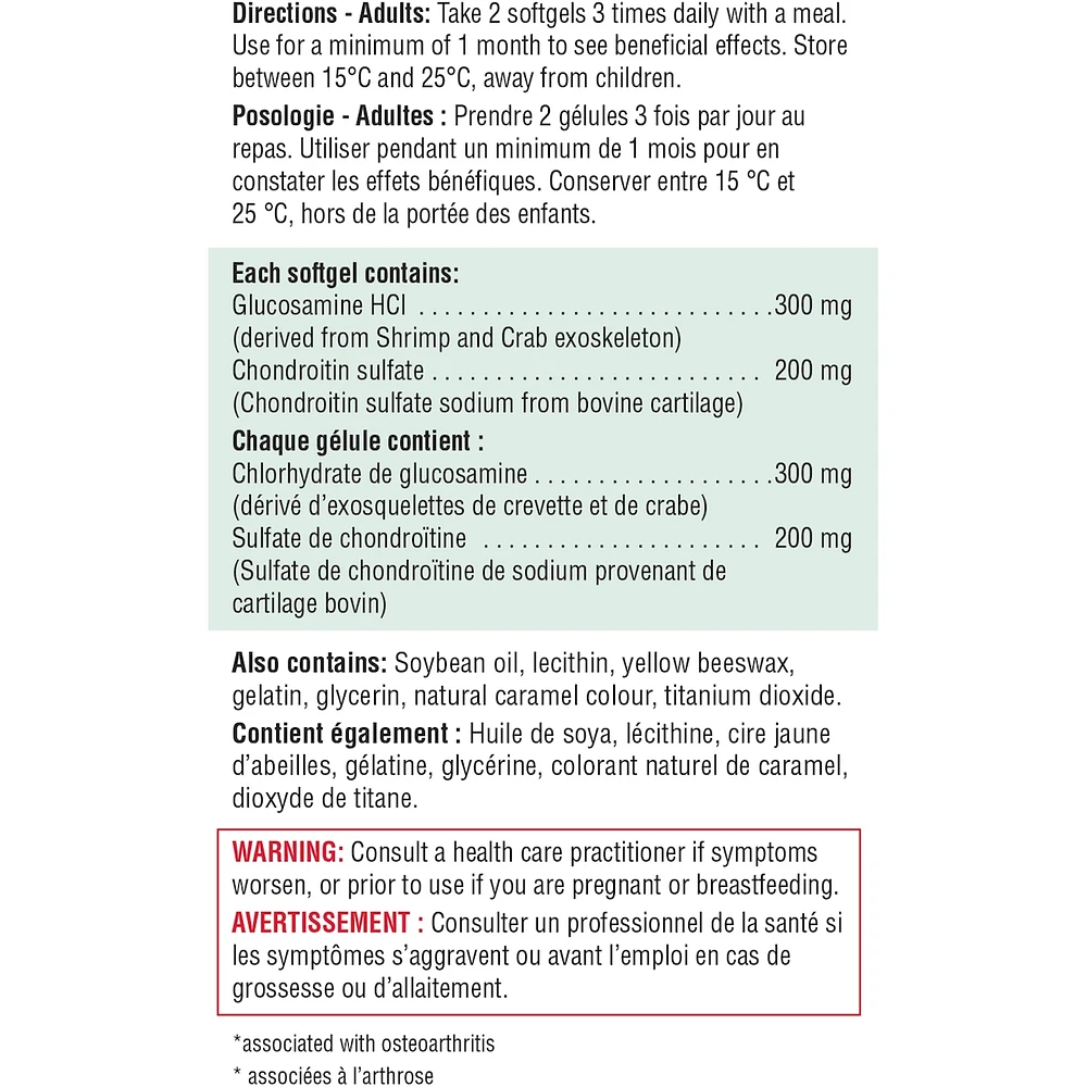 Glucosamine Chondroitin, 500 mg