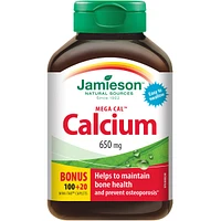 Mega Cal Calcium Mini-Tab Caplets, 650 mg