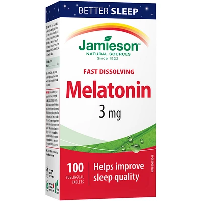 Melatonin Fast Dissolving Tablets, 3 mg