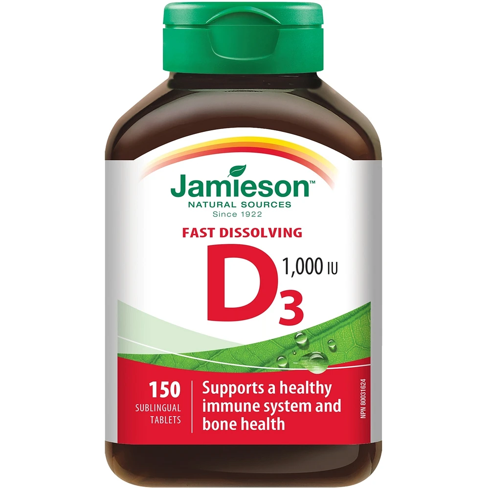 Vitamin D 1,000 IU Fast Dissolving Sublingual Tablets