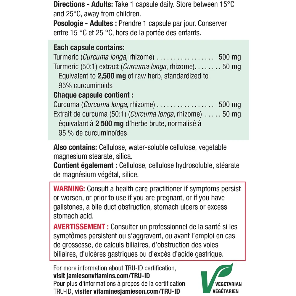 High Potency Curcumin Turmeric