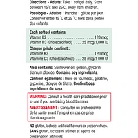 Vitamin K2 120 Mcg + D3 1000 IU
