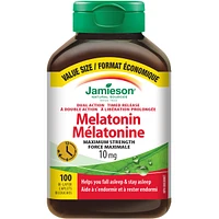 Mélatonine 10 mg double action à libération prolongée - Format économique