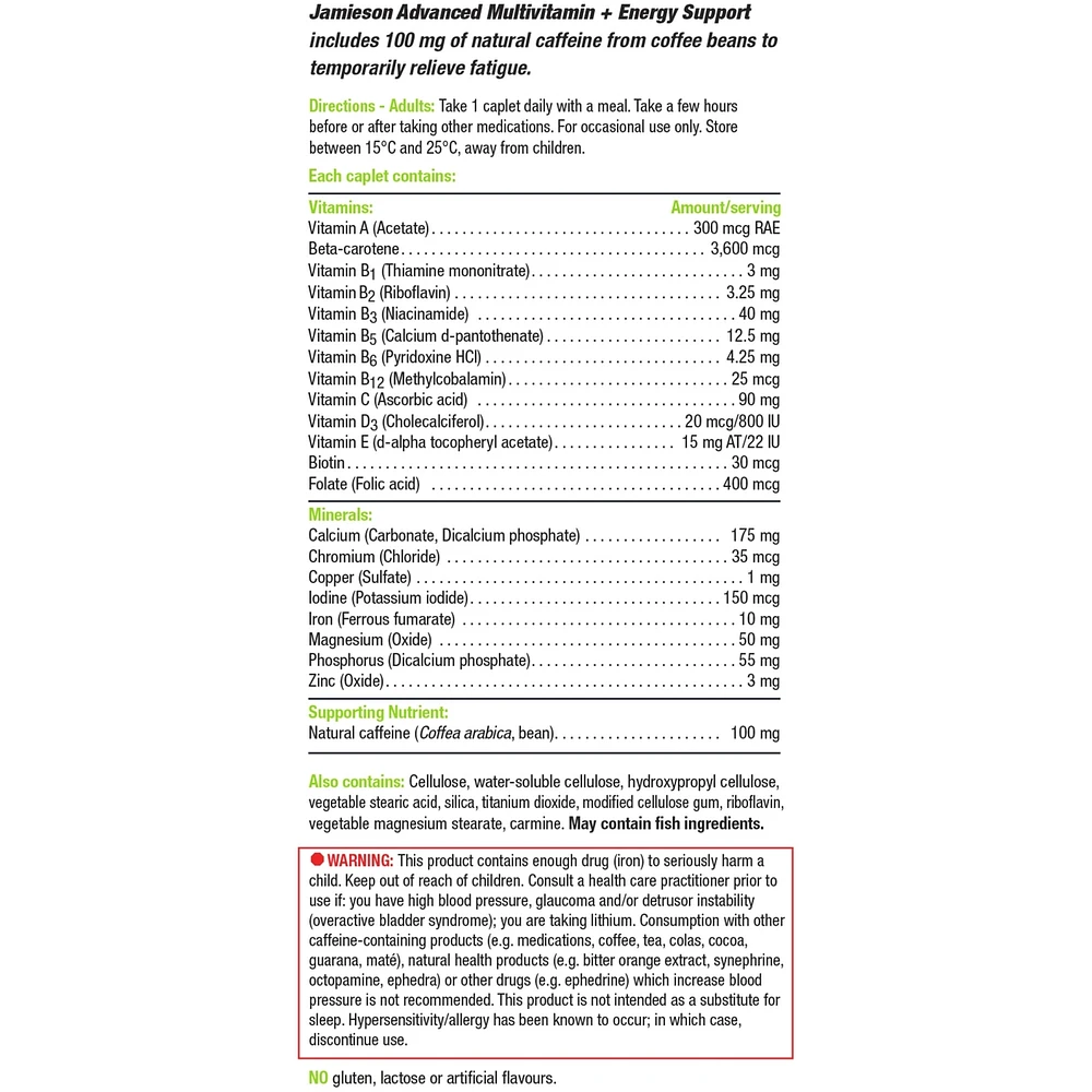 Advanced Multivitamin & Energy Support