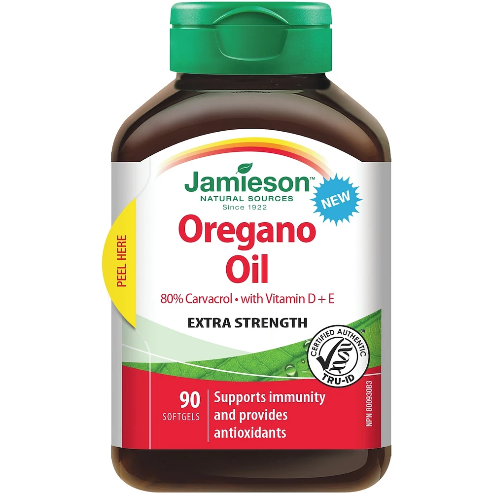 Oregano Oil with Vitamin D + E Extra Strength