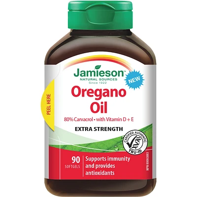 Oregano Oil with Vitamin D + E Extra Strength