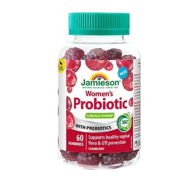 Jamieson Women's Health Probiotic Gummies Cranberry Flavour, 60 Count