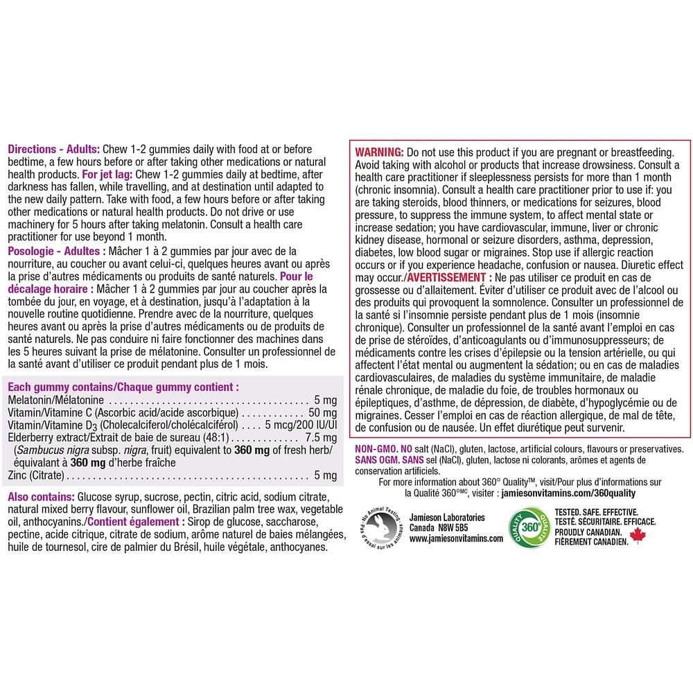 Melatonin + Immune Support Gummies