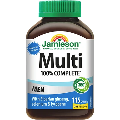 100% Complete Multivitamin for Men 115 ct