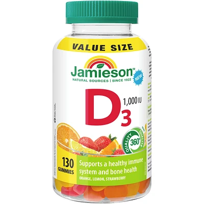 Vitamin D 1,000 IU Gummies Value Size