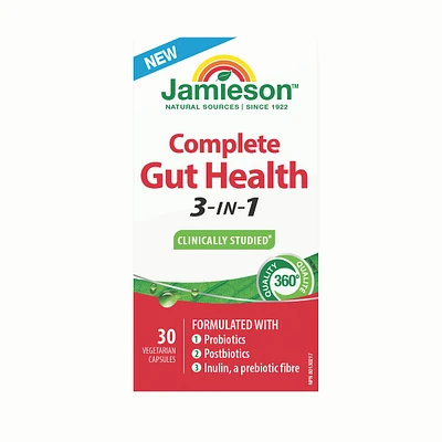 Jamieson Complete Gut Health 3-in-1, 30 Capsules