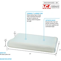 Contour Gel Memory Foam Cooling Pillow