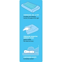 Contour Gel Memory Foam Cooling Pillow