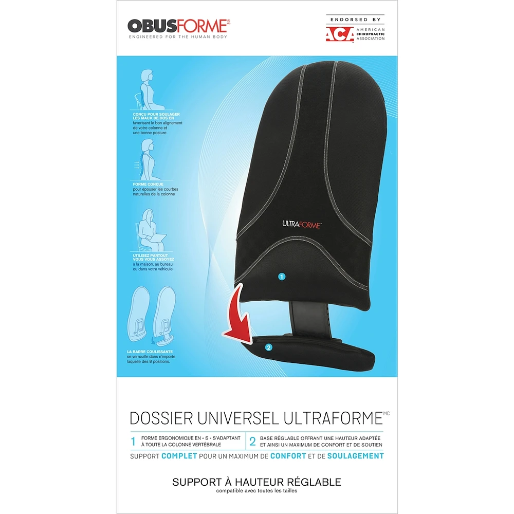 Ultraforme Universal Back Rest Support