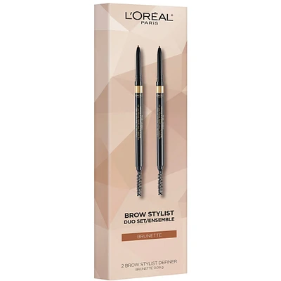 Eyebrow Pencil Brow Stylist Definer, Duo Kit