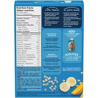 Céréales pour bébés GERBER Étape 3 Avoine avec banane et mangue
