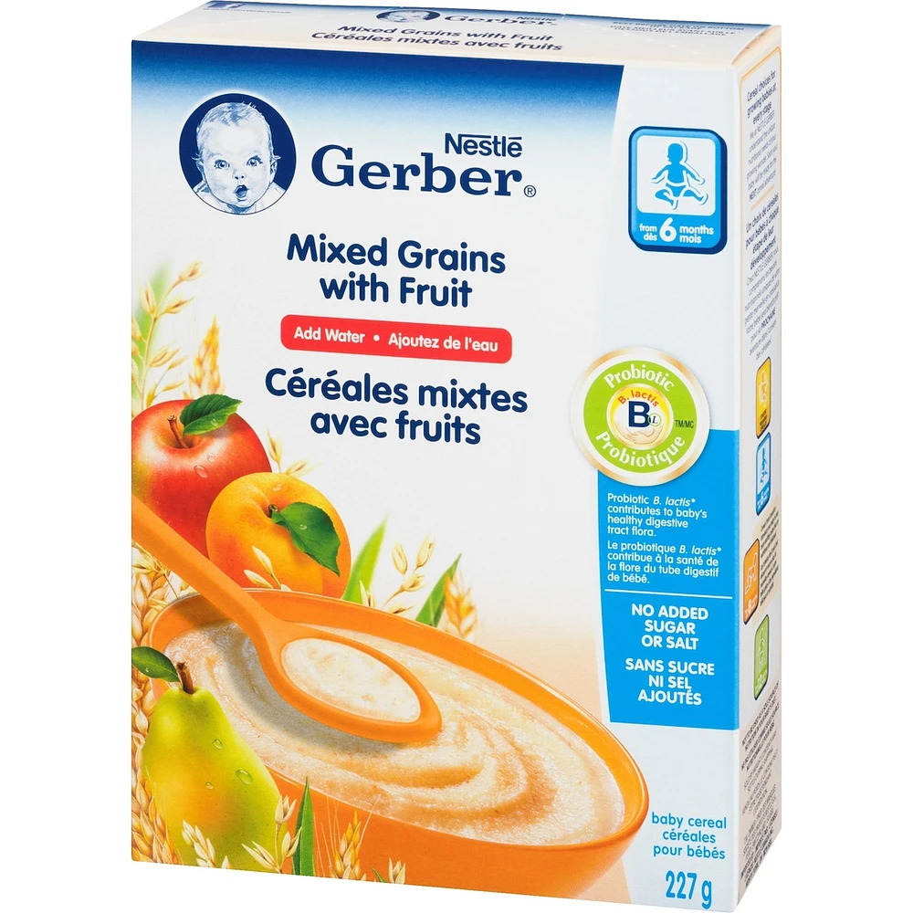 Céréales pour bébés Étape 2 Avoine et multigrains avec fruits