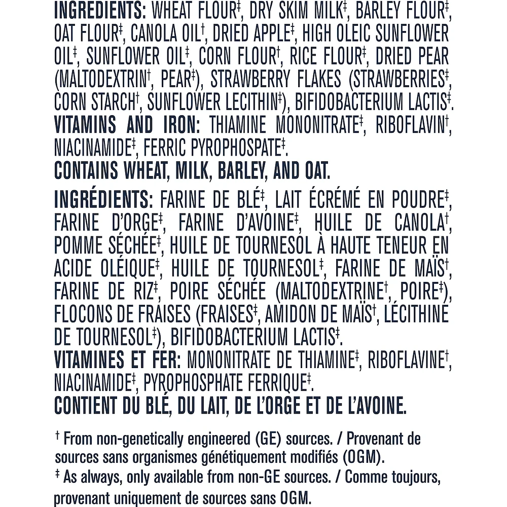 Céréales pour bébés Étape 2 Avoine et multigrains avec fruits