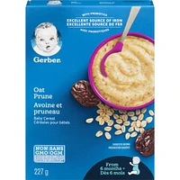 Céréales pour bébés Étape 2 Avoine avec pruneaux