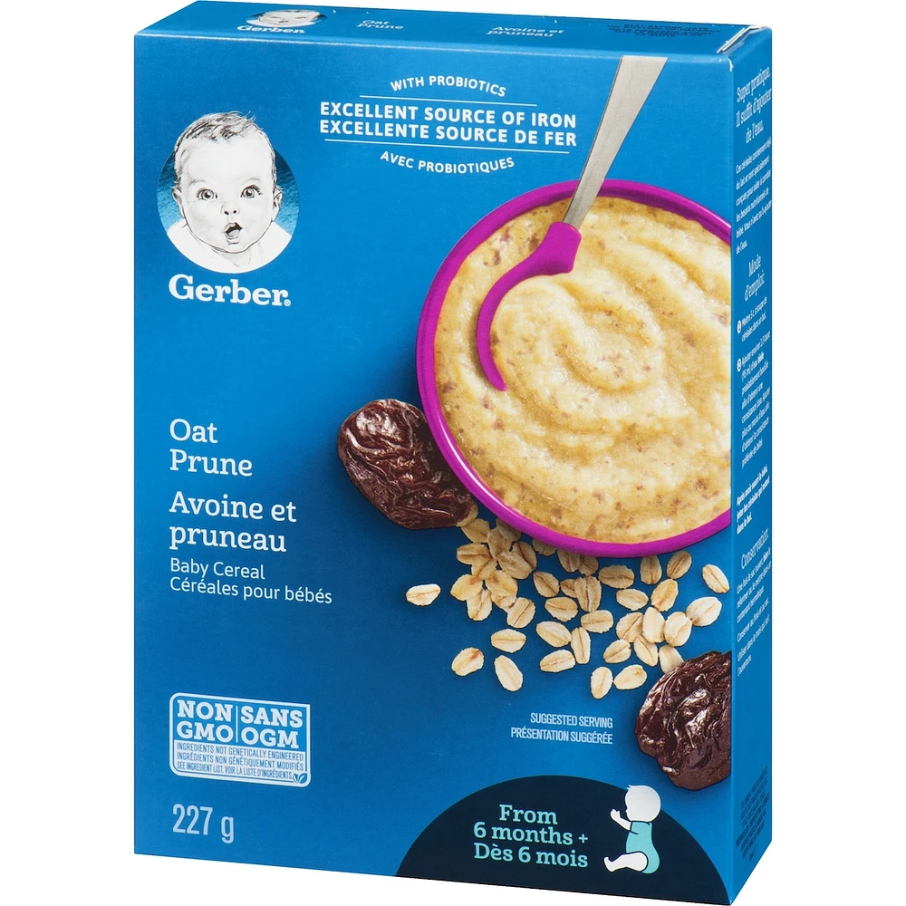 Céréales pour bébés Étape 2 Avoine avec pruneaux