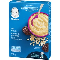 Céréales pour bébés Étape 2 Avoine avec pruneaux