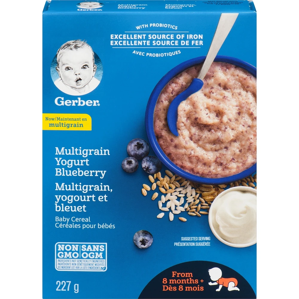 Céréales pour bébés Étape 3 Multigrains avec yogourt et bleuet