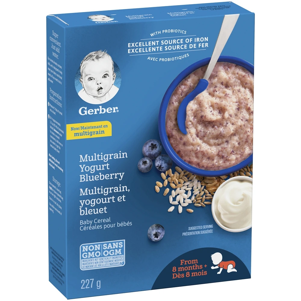 Céréales pour bébés Étape 3 Multigrains avec yogourt et bleuet