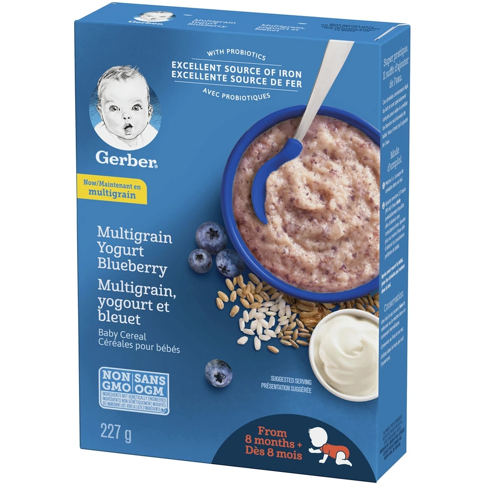 Céréales pour bébés Étape 3 Multigrains avec yogourt et bleuet
