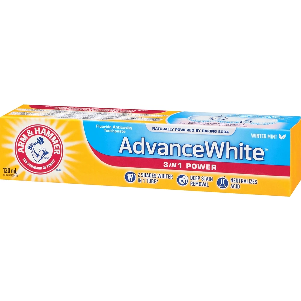 Advance White 3 in 1 Power Fluoride Anticavity Toothpaste Fresh Mint
