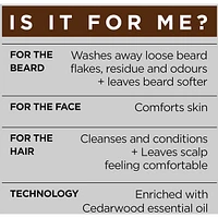 L'Oreal Paris Men Expert BarberClub kit with Mens 3-In-1 Face, Beard, Hair Wash + Mens Face and Beard oil, with Cedarwood oil, 200 mL + 30 mL