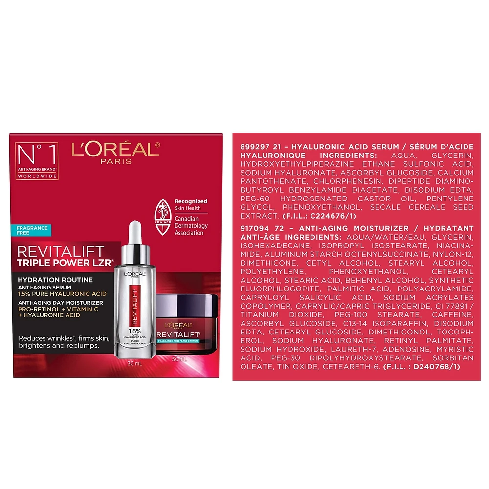 Hyaluronic Acid Serum and Day Moisturizer Kit