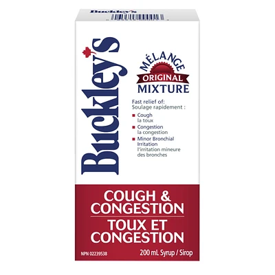 Buckley's® Cough Congestion Original Mixture Syrup Sucrose-Free