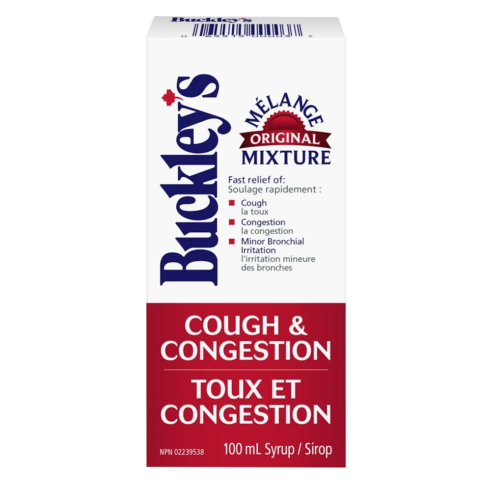 Buckley's® Cough Congestion Original Mixture Syrup Sucrose-Free 100mL