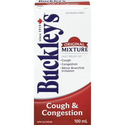 Buckley's® Cough Congestion Original Mixture Syrup Sucrose-Free 100mL