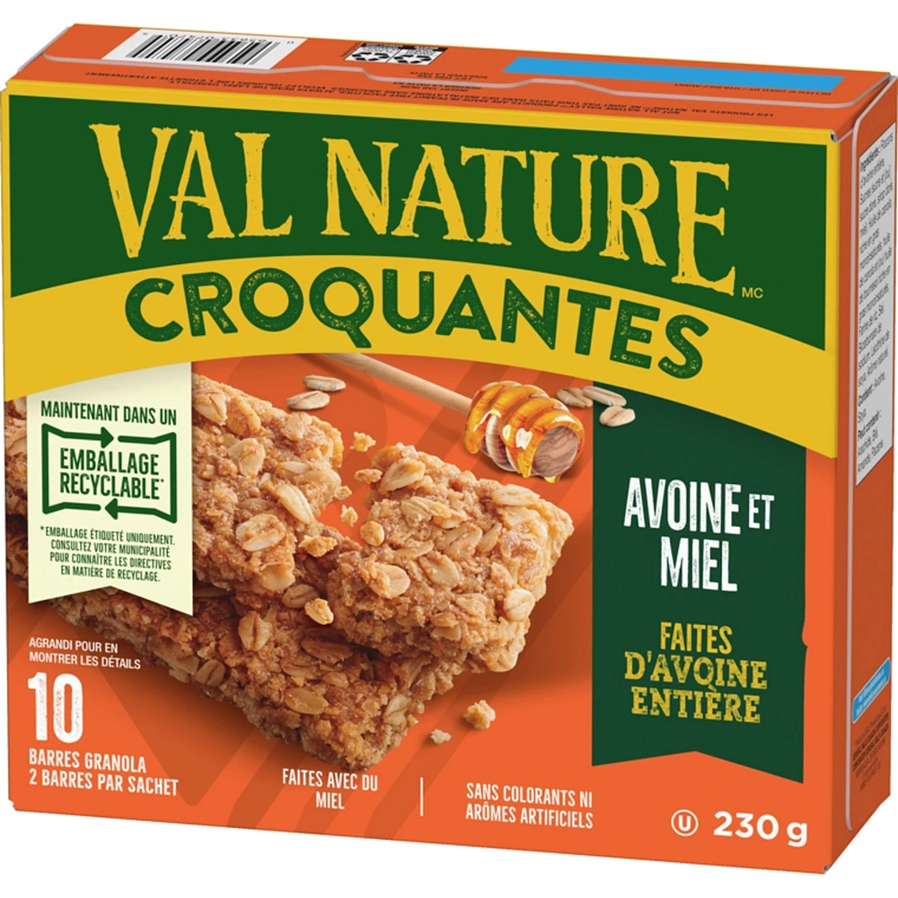 Crunchy Oats 'n' Honey Granola Bars 2 CT , 10 Bars