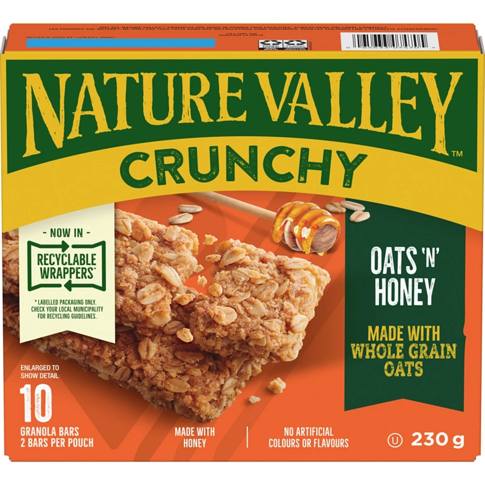 Crunchy Oats 'n' Honey Granola Bars 2 CT , 10 Bars