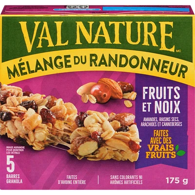 Chewy Trail Mix Granola Bars, Fruit and Nut, 5 ct